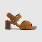 žene konjak altea basic sandale od brušene kože Pepe Jeans JZ8H649