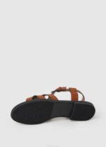 žene konjak hayes rimske ravne sandale Pepe Jeans JZ8H655 - Slika 5