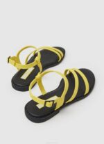 žene limun ravne sandale hayes juice Pepe Jeans JZ8H664 - Slika 4
