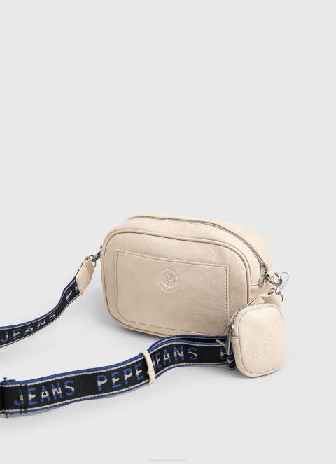 žene mlaćenica maksi torba preko ramena s utisnutim logotipom Pepe Jeans JZ8H712 - Slika 3