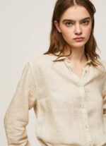 žene mlaćenica obična košulja običnog kroja Pepe Jeans JZ8H359 - Slika 3