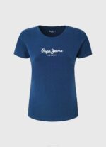 žene mornarica majica s osnovnim logom Pepe Jeans JZ8H470 - Slika 5