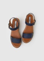 žene mornarica sandale na klin marke Witney Pepe Jeans JZ8H650 - Slika 2