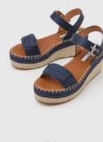 žene mornarica sandale na klin marke Witney Pepe Jeans JZ8H650 - Slika 3