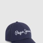 žene morski osnovna kapa s izvezenim logotipom Pepe Jeans JZ8H781