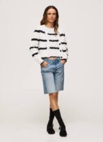 žene mousse ažurni kardigan s prugastim uzorkom Pepe Jeans JZ8H252 - Slika 2