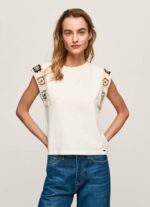 žene mousse heklana majica s rukavima Pepe Jeans JZ8H464