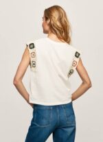 žene mousse heklana majica s rukavima Pepe Jeans JZ8H464 - Slika 4