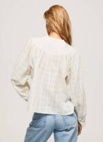 žene mousse mao ovratnik pamuk dobby bluza Pepe Jeans JZ8H362 - Slika 4