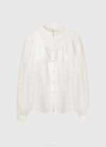 žene mousse mao ovratnik pamuk dobby bluza Pepe Jeans JZ8H362 - Slika 5