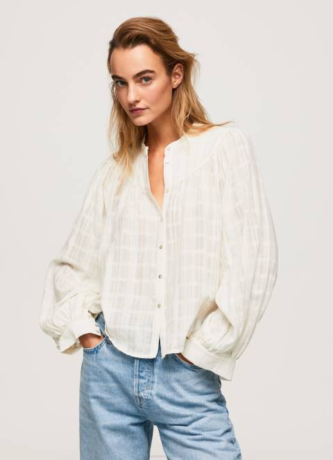 zene_mousse_mao_ovratnik_pamuk_dobby_bluza_pepe_jeans_jz8h362.jpg žene mousse mao ovratnik pamuk dobby bluza Pepe Jeans JZ8H362 - Slika 1