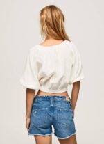 žene mousse skraćeni top s v-izrezom Pepe Jeans JZ8H354 - Slika 4