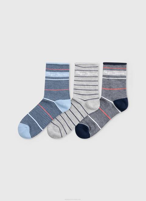 zene_multi_3_pakiranja_prugastih_carapa_pepe_jeans_jz8h564.jpg žene multi 3 pakiranja prugastih čarapa Pepe Jeans JZ8H564 - Slika 1
