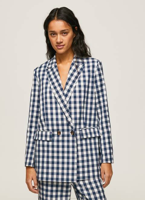 zene_multi_blejzer_s_kariranim_uzorkom_pepe_jeans_jz8h136.jpg žene multi blejzer s kariranim uzorkom Pepe Jeans JZ8H136 - Slika 1