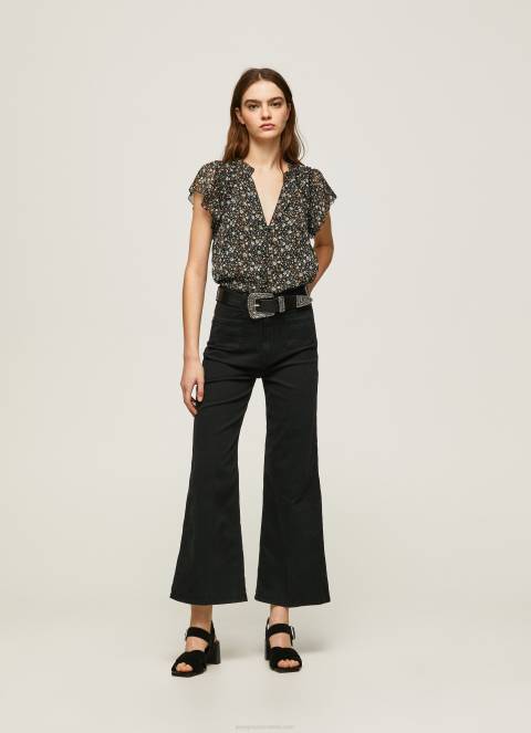 žene multi bluza od šifona s cvjetnim uzorkom Pepe Jeans JZ8H367 - Slika 2