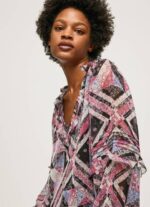 žene multi bluza s paisley printom s volanima Pepe Jeans JZ8H376 - Slika 3