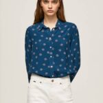 žene multi cvjetna košulja dugih rukava Pepe Jeans JZ8H371