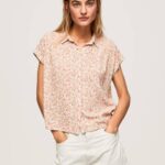 žene multi cvjetna košulja kratkih rukava Pepe Jeans JZ8H356