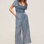 žene multi dugi kombinezon s kariranim printom Pepe Jeans JZ8H185