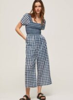žene multi dugi kombinezon s kariranim printom Pepe Jeans JZ8H185