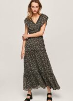 žene multi haljina od cvjetnog šifona Pepe Jeans JZ8H214 - Slika 2