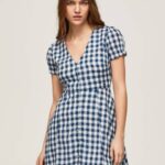 žene multi haljina s kariranim printom Pepe Jeans JZ8H184