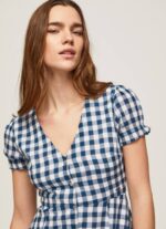 žene multi haljina s kariranim printom Pepe Jeans JZ8H184 - Slika 3