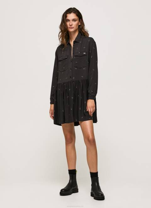 zene_multi_kratka_haljina_s_paisley_printom_pepe_jeans_jz8h155.jpg žene multi kratka haljina s paisley printom Pepe Jeans JZ8H155 - Slika 1