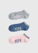 žene multi kris čarape od 3 komada Pepe Jeans JZ8H556 - Slika 5