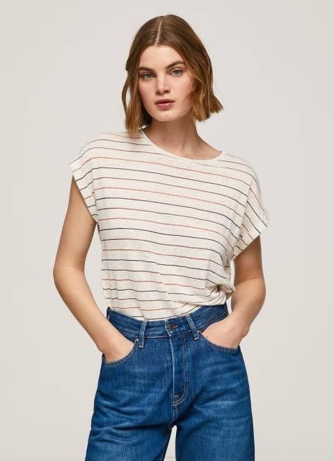 zene_multi_lanena_majica_s_prugastim_printom_pepe_jeans_jz8h447.jpg žene multi lanena majica s prugastim printom Pepe Jeans JZ8H447 - Slika 1