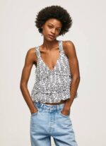 žene multi majica bez rukava s cvjetnim uzorkom Pepe Jeans JZ8H334 - Slika 3