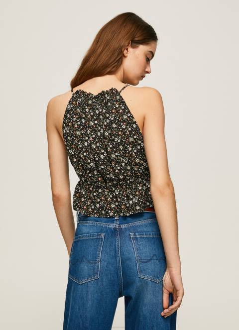 žene multi majica bez rukava s cvjetnim uzorkom Pepe Jeans JZ8H366 - Slika 4