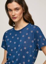 žene multi majica s cvjetnim printom Pepe Jeans JZ8H444 - Slika 3