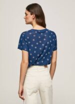 žene multi majica s cvjetnim printom Pepe Jeans JZ8H444 - Slika 4