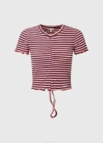 žene multi majica s prugastim printom Pepe Jeans JZ8H442 - Slika 5