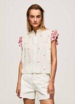 žene multi mao bluza izvezeni detalji Pepe Jeans JZ8H322 - Slika 3