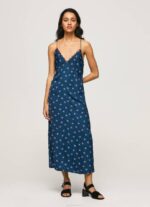 žene multi pala haljina od cvjetnog satena Pepe Jeans JZ8H161