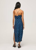 žene multi pala haljina od cvjetnog satena Pepe Jeans JZ8H161 - Slika 4
