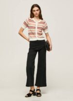 žene multi pamučni kardigan s prugastim printom Pepe Jeans JZ8H235 - Slika 2