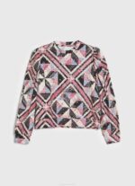 žene multi patchwork pamučni džemper Pepe Jeans JZ8H277 - Slika 5