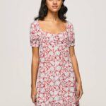 žene multi pavana haljina s cvjetnim printom Pepe Jeans JZ8H167