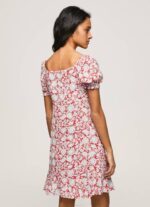 žene multi pavana haljina s cvjetnim printom Pepe Jeans JZ8H167 - Slika 4