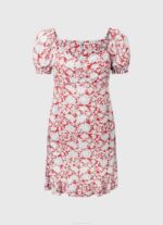 žene multi pavana haljina s cvjetnim printom Pepe Jeans JZ8H167 - Slika 5