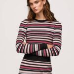 žene multi prugasti dres s okruglim izrezom Pepe Jeans JZ8H261