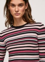 žene multi prugasti dres s okruglim izrezom Pepe Jeans JZ8H261 - Slika 3
