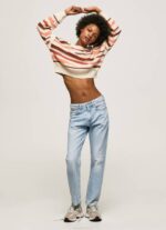 žene multi prugasti pamučni pulover Pepe Jeans JZ8H236 - Slika 2