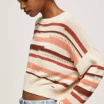 žene multi prugasti pamučni pulover Pepe Jeans JZ8H236