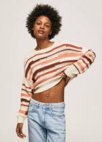 žene multi prugasti pamučni pulover Pepe Jeans JZ8H236 - Slika 3