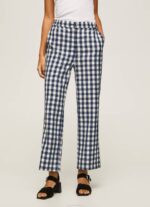žene multi ravne karirane hlače od ginghama Pepe Jeans JZ8H290 - Slika 2
