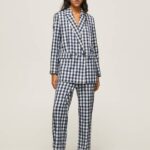 žene multi ravne karirane hlače od ginghama Pepe Jeans JZ8H290